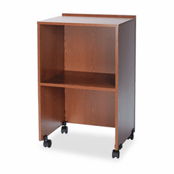 SAF8917MO Lectern Base/Media Cart, 21-1/4w x 17-1/2d x 33-3/4h, Medium Oak By SAFCO PRODUCTS