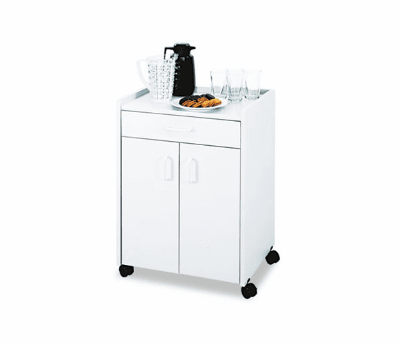 SAF8953GR Mobile Refreshment Center Cart, 1-Shelf, 23w x 18d x 31h, Gray By SAFCO PRODUCTS