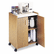 SAF8953MO Mobile Refreshment Center, 1-Shelf, 23w x 18d x 31h, Medium Oak/White By SAFCO PRODUCTS