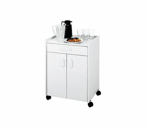 SAF8954GR Mobile Refreshment Center, 1-Shelf, 23w x 18d x 31h, Gray By SAFCO PRODUCTS