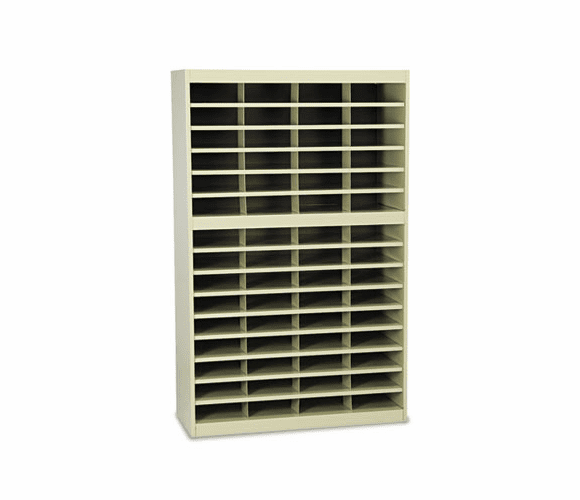 SAF9231TSR Steel/Fiberboard E-Z Stor Sorter, 60 Sections, 37 1/2 x 12 3/4 x 60, Sand By SAFCO PRODUCTS