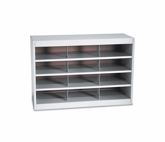 SAF9254GR Steel Project Center Organizer, 12 Pockets, 37 1/2 x 15 3/4 x 25 3/4 By SAFCO PRODUCTS
