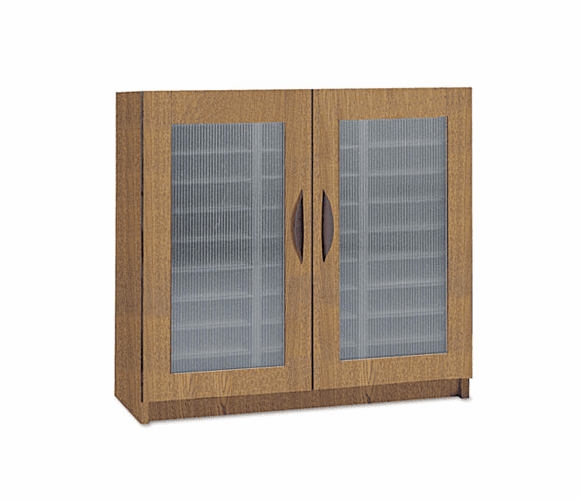 SAF9356MO Literature Organizer, Particleboard/Polycarbonite, 30 Compartments, Medium Oak By SAFCO PRODUCTS