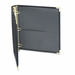 SAM15150 Classic Collection Ring Binder Portfolio, 11 x 8-1/2, 1-1/2" Capacity, Black By SAMSILL CORPORATION