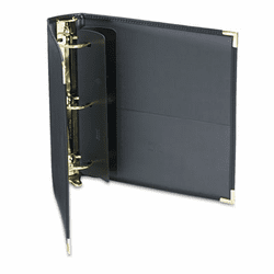 SAM15160 Classic Collection Ring Binder Portfolio, 11 x 8 1/2, 2" Capacity, Black By SAMSILL CORPORATION