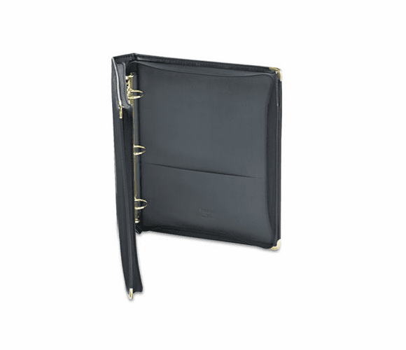 SAM15250 Classic Collection Zippered Ring Binder, 11 x 8-1/2, 1-1/2" Capacity, Black By SAMSILL CORPORATION