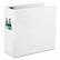 SAM16207 Clean Touch Locking D-Ring View Binder, 5" Capacity, White By SAMSILL CORPORATION