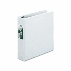 SAM16267 Clean Touch Locking D-Ring View Binder, 2" Capacity, White By SAMSILL CORPORATION