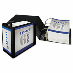 SAM16420 Nonstick D-Ring View Binder, 11 x 8-1/2" 6" Capacity, Black By SAMSILL CORPORATION