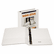 SAM16457 Nonstick D-Ring View Binder, 11 x 8-1/2, 1-1/2" Capacity, White By SAMSILL CORPORATION