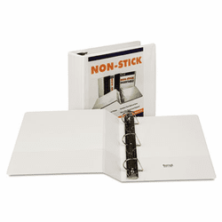 SAM16467 Nonstick D-Ring View Binder, 11 x 8-1/2, 2" Capacity, White By SAMSILL CORPORATION
