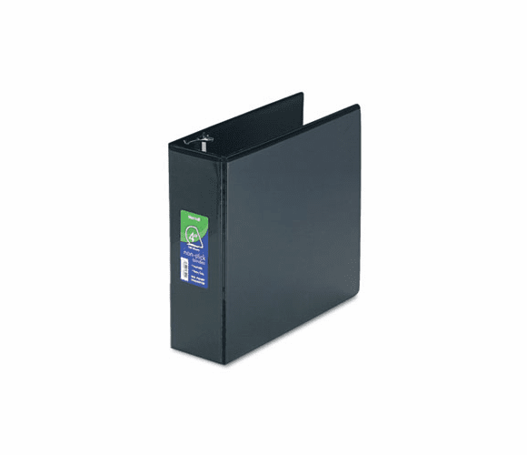 SAM16490 Nonstick D-Ring View Binder, 11 x 8-1/2, 4" Capacity, Black By SAMSILL CORPORATION