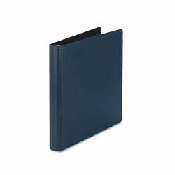 SAM17432 Contour Heavy-Duty Locking Round Ring Binder, 11 x 8-1/2, 1" Cap, Dark Blue By SAMSILL CORPORATION