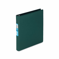 SAM17435 Contour Heavy-Duty Locking Round Ring Binder, 11 x 8-1/2, 1" Capacity, Green By SAMSILL CORPORATION