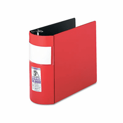 SAM17603 Top Performance DXL Locking D-Ring Binder With Label Holder, 5" Capacity, Red By SAMSILL CORPORATION