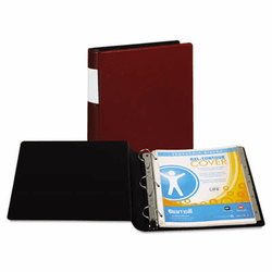 SAM17654 Top Performance DXL Locking D-Ring Binder, Label Holder, 1-1/2" Cap, Burgundy By SAMSILL CORPORATION