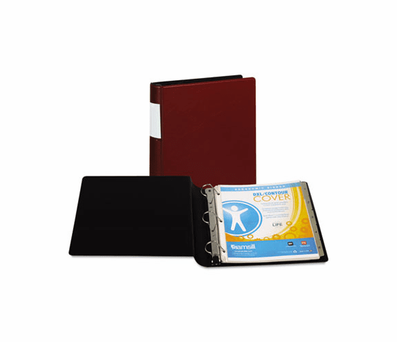 SAM17654 Top Performance DXL Locking D-Ring Binder, Label Holder, 1-1/2" Cap, Burgundy By SAMSILL CORPORATION