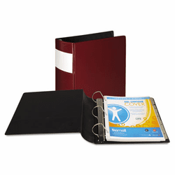 SAM17684 Top Performance DXL Locking D-Ring Binder With Label Holder, 3" Cap, Burgundy By SAMSILL CORPORATION