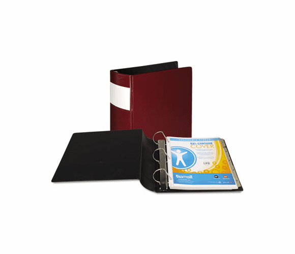 SAM17684 Top Performance DXL Locking D-Ring Binder With Label Holder, 3" Cap, Burgundy By SAMSILL CORPORATION