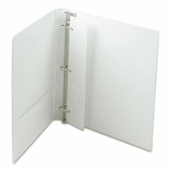 SAM17737 Top Performance DXL Angle-D View Binder, 1" Capacity, White By SAMSILL CORPORATION