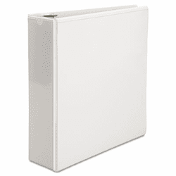 SAM18187C Speedy Spine Round Ring View Binder, 11 x 8-1/2, 3" Capacity, White By SAMSILL CORPORATION