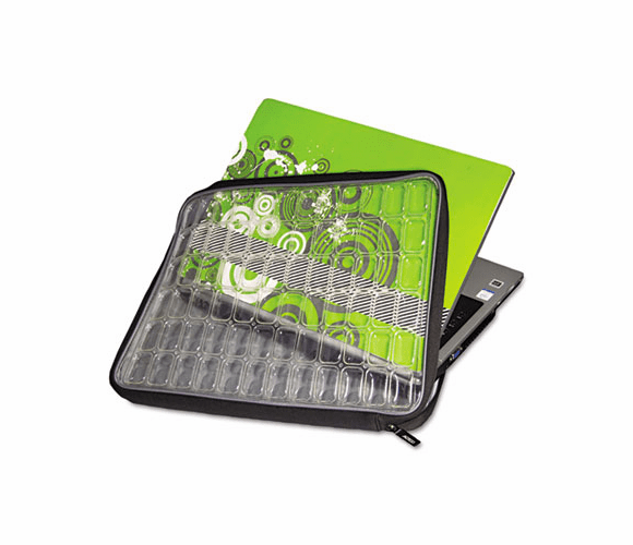 SAM36012 Altego Clear Laptop Sleeve, Neoprene, 17 1/2 x 1 1/8 x 11 1/16, Black By SAMSILL CORPORATION