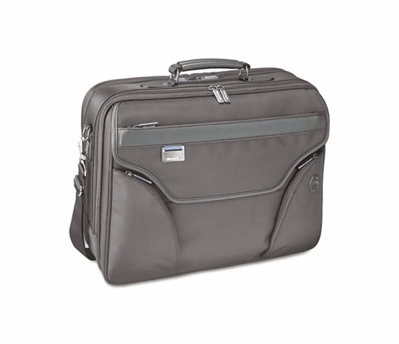 SAM39107 Microsoft Portfolio Zippered Portfolio Poly, 15-1/2 x 11-1/2 x 1-3/4, Black By SAMSILL CORPORATION