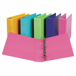 SAMU86676 Presentation View Binder, Round Ring, 11 x 8-1/2, 2" Capacity, Berry, 2/Pack By SAMSILL CORPORATION