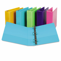 SAMU86677 Presentation View Binder, Round Ring, 11 x 8-1/2, 2" Capacity, Turquoise, 2/Pack By SAMSILL CORPORATION