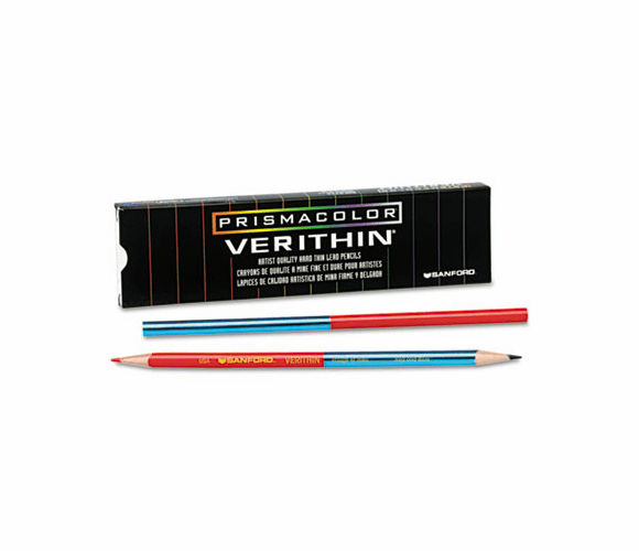 SAN02456 Verithin Double-Ended Colored Pencils, Dozen By SANFORD