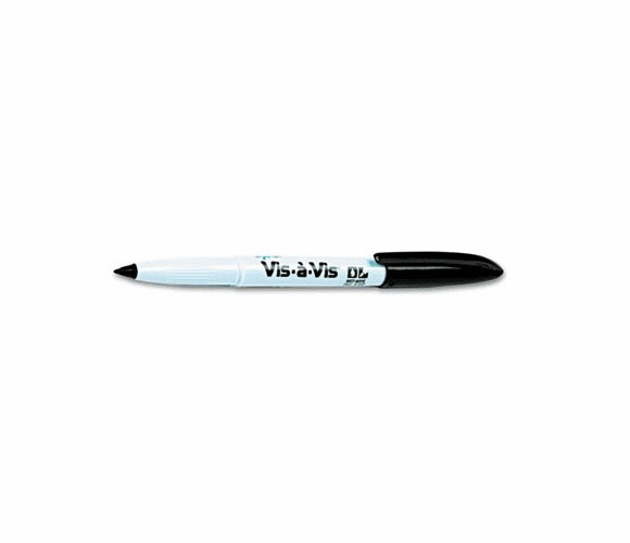 SAN16001 Vis-à-Vis Wet-Erase Marker, Fine Point, Black, Dozen By SANFORD