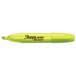 SAN1733166 Accent Jumbo Highlighter, Chisel Tip, Fluorescent Yellow, 12/Pk By SANFORD