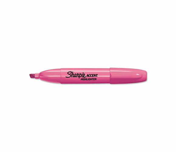 SAN1733168 Accent Jumbo Highlighter, Chisel Tip, Fluorescent Pink, 12/Pk By SANFORD