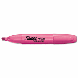 SAN1733168 Accent Jumbo Highlighter, Chisel Tip, Fluorescent Pink, 12/Pk By SANFORD