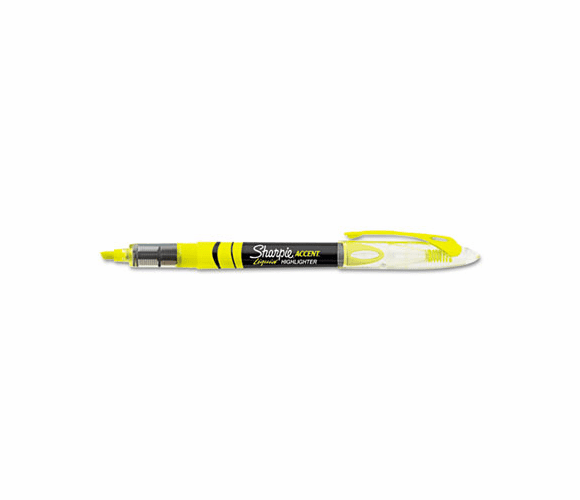 SAN1754463 Accent Liquid Pen Style Highlighter, Chisel Tip, Fluorescent Yellow, Dozen By SANFORD