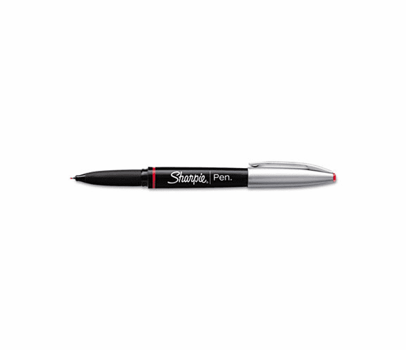SAN1758057 Grip Porous Point Stick Permanent Water Resistant Pen, Red Ink, Fine By SANFORD