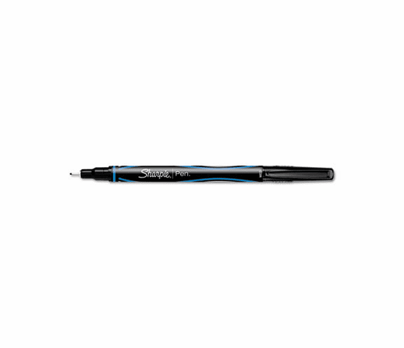 SAN1765294 Plastic Point Stick Permanent Water Resistant Pen, Blue Ink, Medium, Dozen By SANFORD