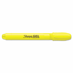 SAN1780473 Gel Highlighter, Fluorescent Yellow, Bullet, 2 per Pack By SANFORD