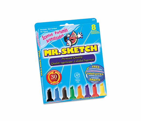 SAN20078TL Scented Watercolor Markers, 8 Colors, 8/Set By SANFORD