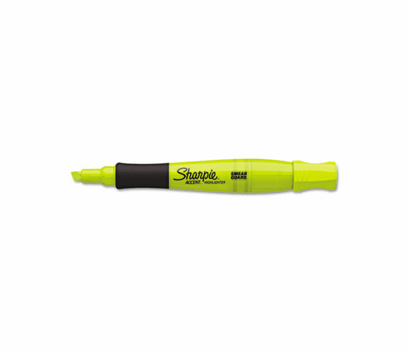 SAN21825 Accent Grip Highlighters, Chisel Tip, Fluorescent Yellow, 12/Pk By SANFORD