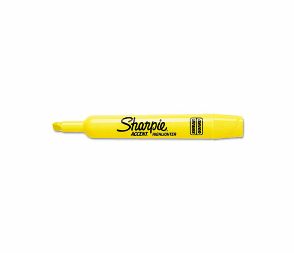 SAN25005 Accent Tank Style Highlighter, Chisel Tip, Yellow, 12/Pk By SANFORD
