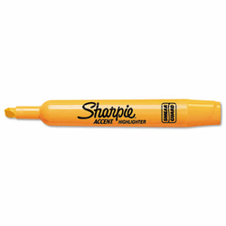 SAN25006 Accent Tank Style Highlighter, Chisel Tip, Orange, 12/Pk By SANFORD