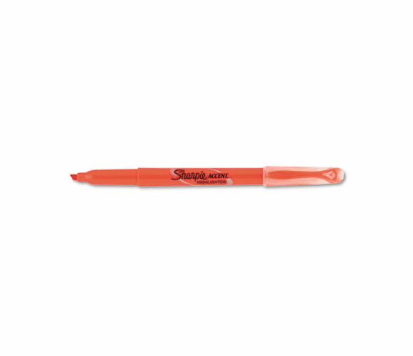 SAN27006 Accent Pocket Style Highlighter, Chisel Tip, Fluorescent Orange, 12/Pk By SANFORD