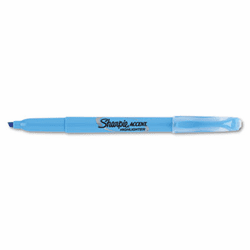 SAN27010 Accent Pocket Style Highlighter, Chisel Tip, Turquoise, 12/Pk By SANFORD