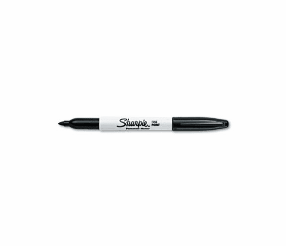 SAN30001 Permanent Marker, Fine Point, Black, Dozen By SANFORD