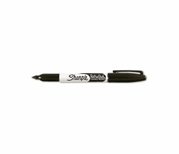 SAN31161PP Rub-A-Dub Permanent Laundry Marker, Fine Point, Black, 2/Pack By SANFORD