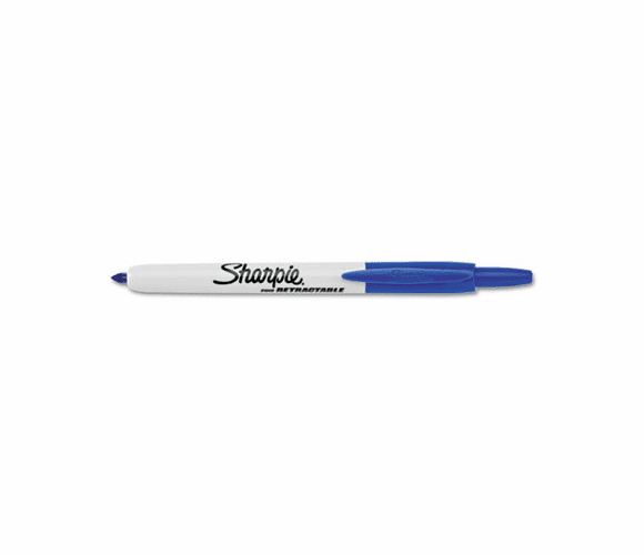SAN32703 Retractable Permanent Marker, Fine Point, Blue By SANFORD