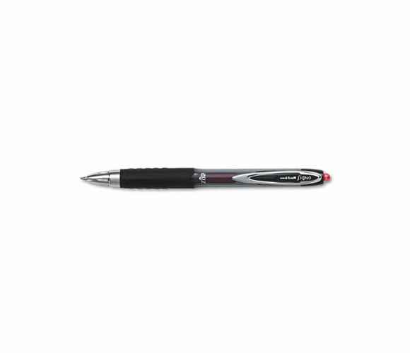 SAN33952 Signo Gel 207 Roller Ball Retractable Gel Pen, Red Ink, Medium, Dozen By SANFORD