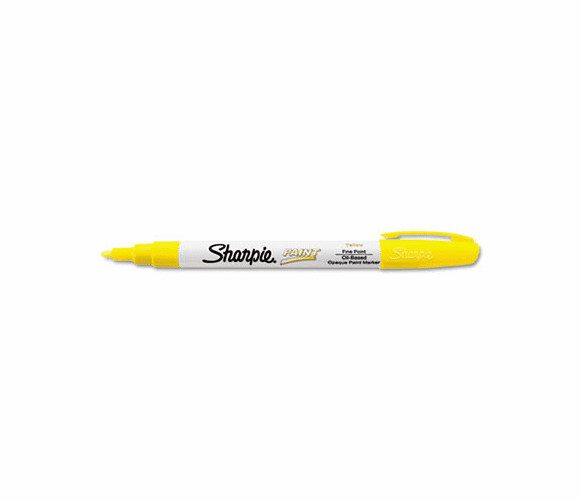 SAN35539 Permanent Paint Marker, Fine Point, Yellow By SANFORD
