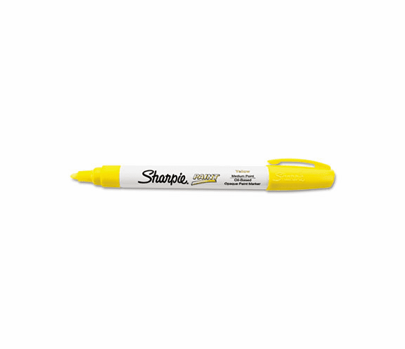 SAN35554 Permanent Paint Marker, Medium Point, Yellow By SANFORD